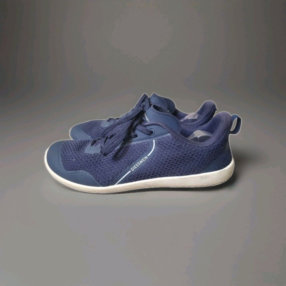 Giesswein Barefoot Shoes Men Size 9 Merino Wool Running Outdoor Lace Up Blue